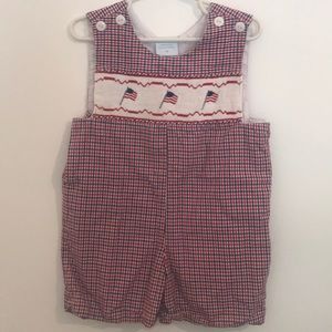 4th of July smocked Jon Jon